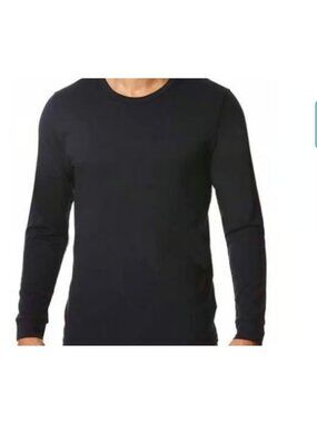 32 DEGREES - MENS BLACK LONG SLEEVE CREW NECK PULLOVER SHIRT SIZE LARGE